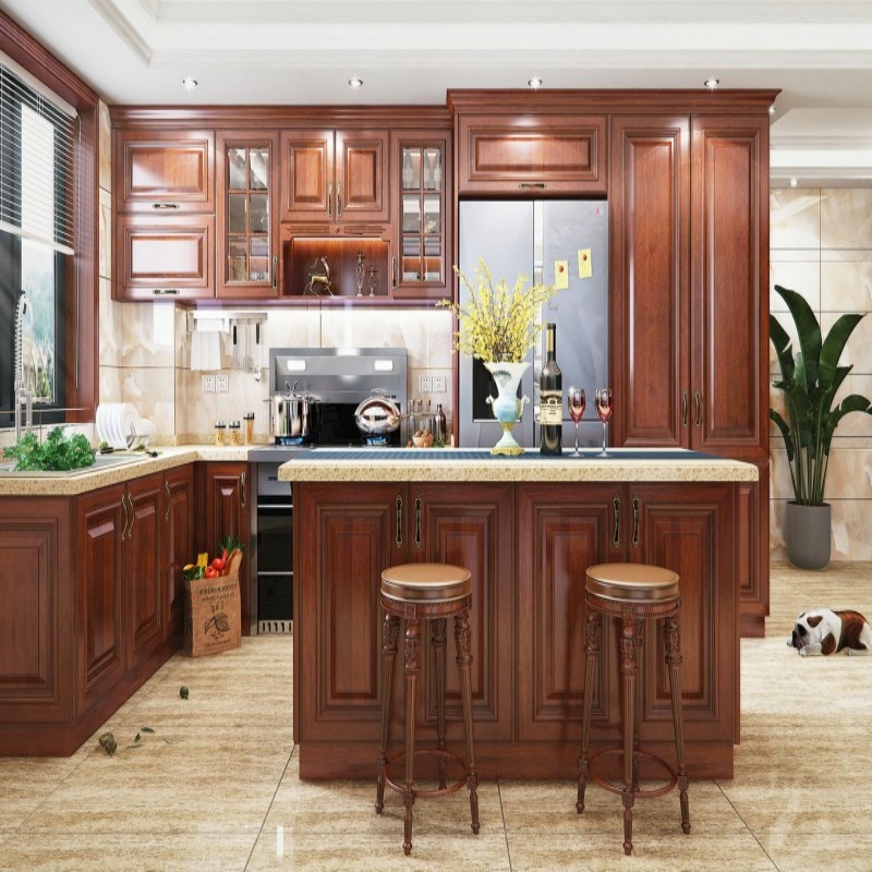 Деревянный кухонный сервант