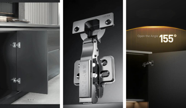 रसोई को नारंगी रंग से रंगा गया