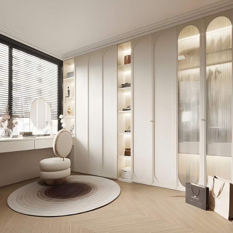 Armários de cozinha creme fosco