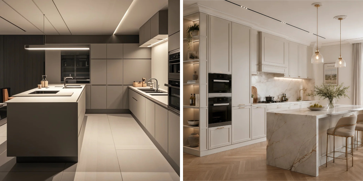 Kücheninseln & maßgefertigte Sideboards in der modernen Architektur Kücheninseln & maßgefertigte Sideboards in der modernen Architektur