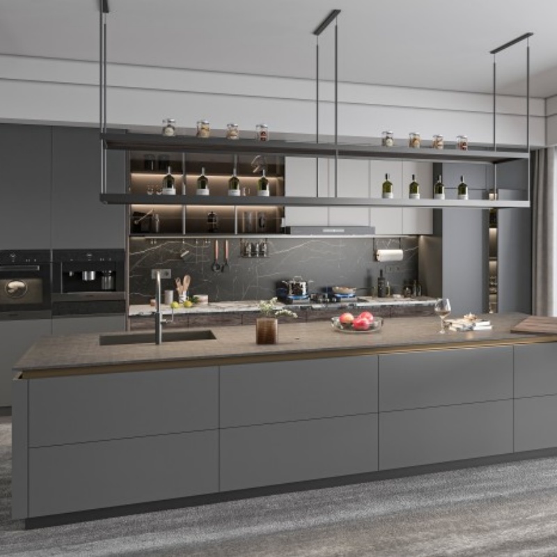 Portas de cozinha pretas