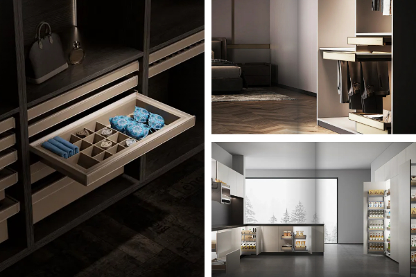 Кухня с темно-зелеными шкафами