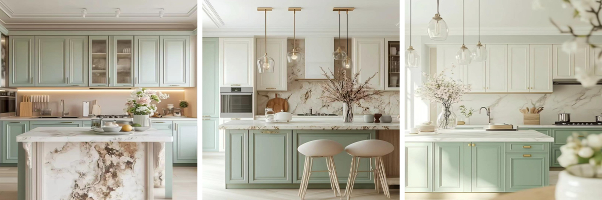 Светло-зеленые шкафы Светло-зеленые шкафы