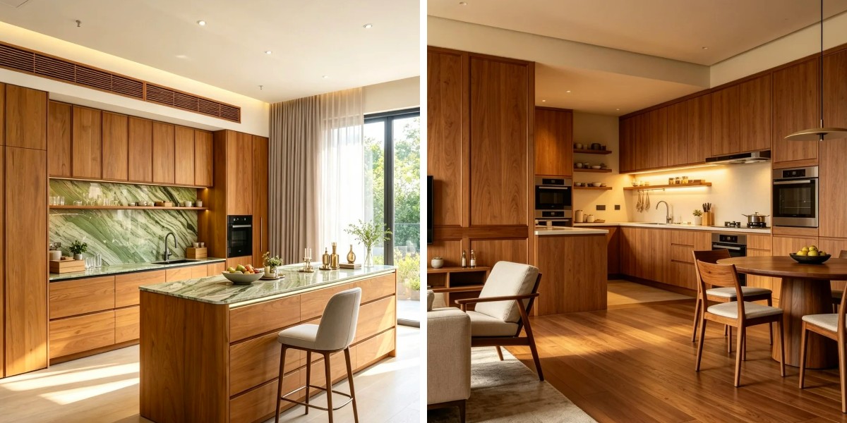 Minimalist Wooden Kitchen Cabinets