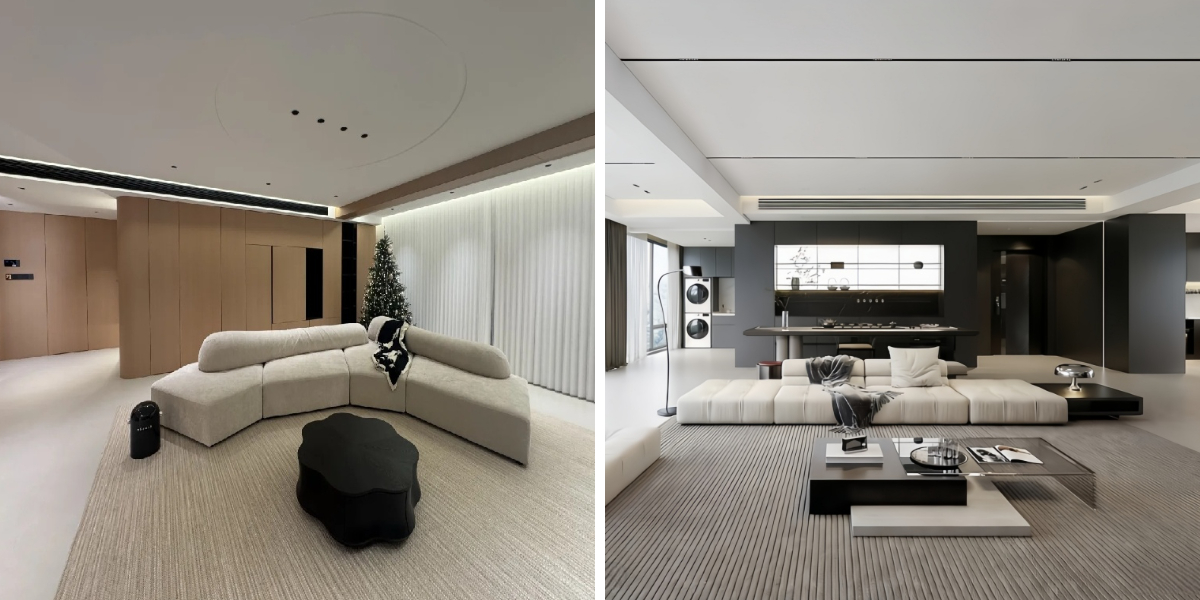 Design de sala de estar de alto padrão Design de sala de estar de alto padrão