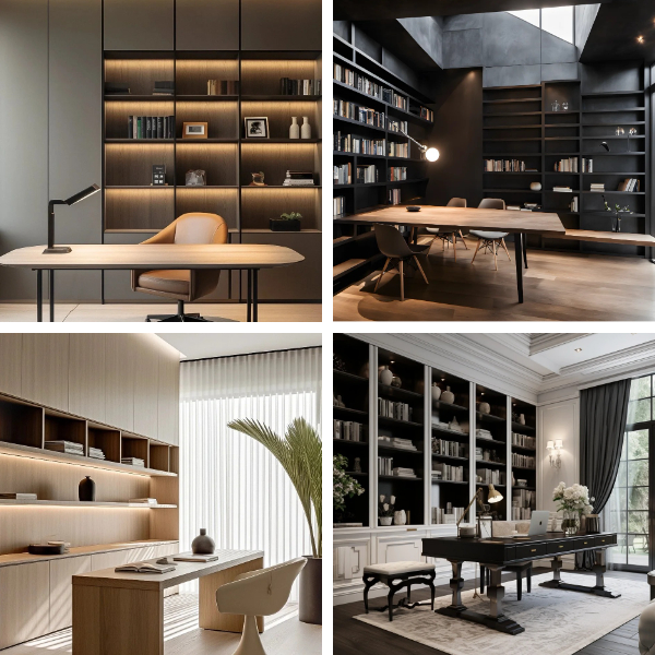 Luxury custom bookcase and home library display cabinet Luxury custom bookcase and home library display cabinet