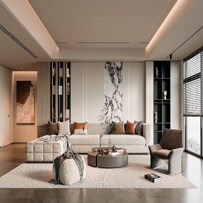 Luxuriöses Wohnzimmerdesign