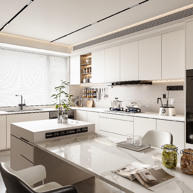 Armarios de cocina blancos mate