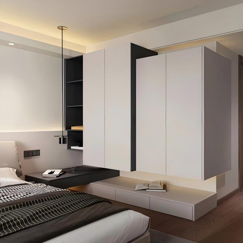 Armario triple blanco