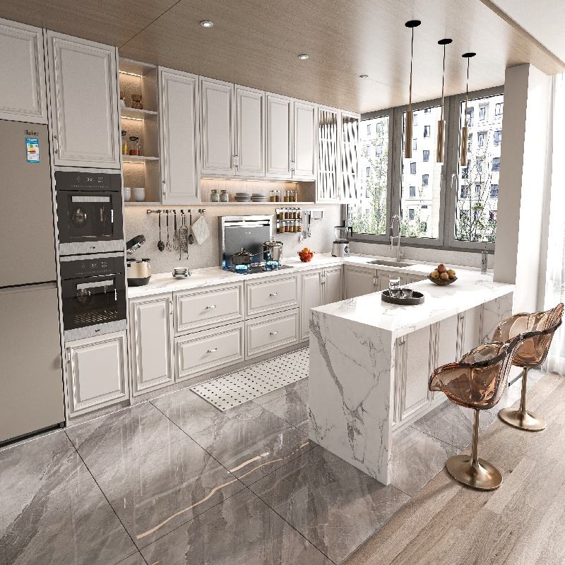 Lemari Dapur Shaker Putih