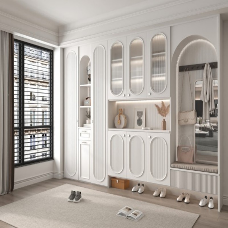 Armário de sapatos preto