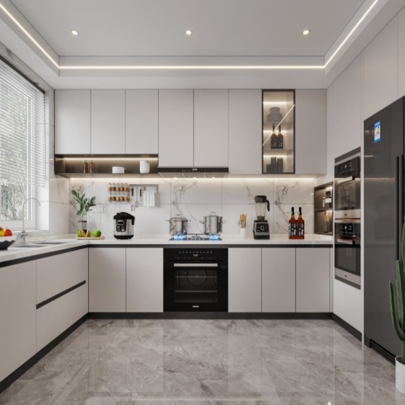 Mobili da cucina bianco sporco