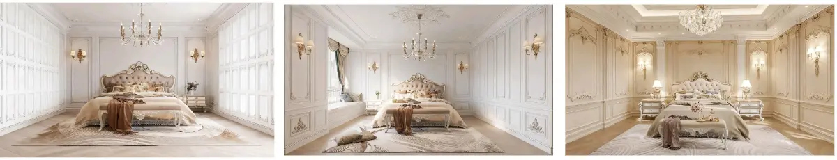 White European-style bedroom