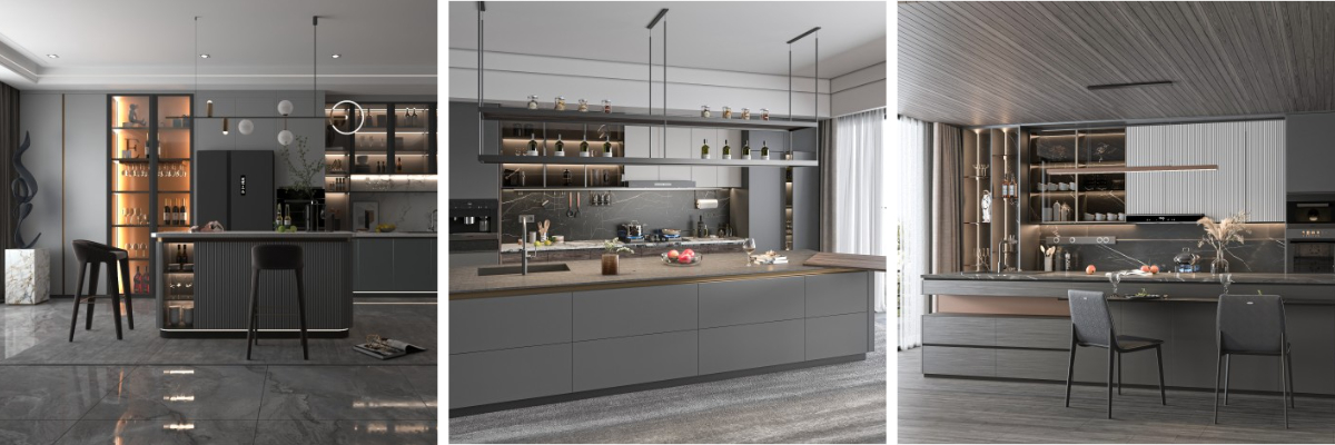 Schwarze Küchentüren Schwarze Küchentüren