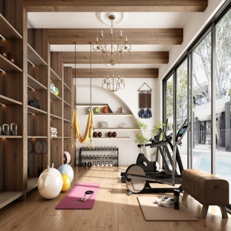 Desain Interior Gym Rumah Modern