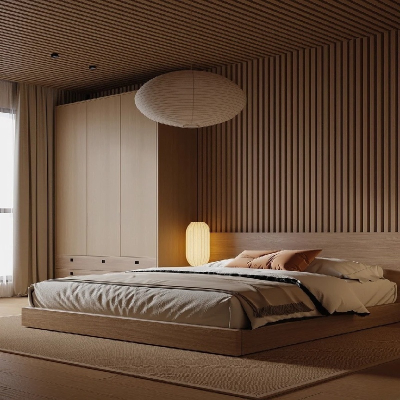 Schlafzimmer-Kleiderschrank aus Holz