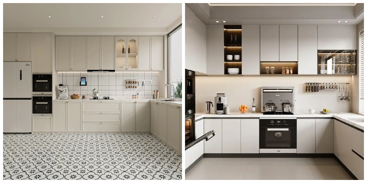 Appendere i pensili superiori della cucina