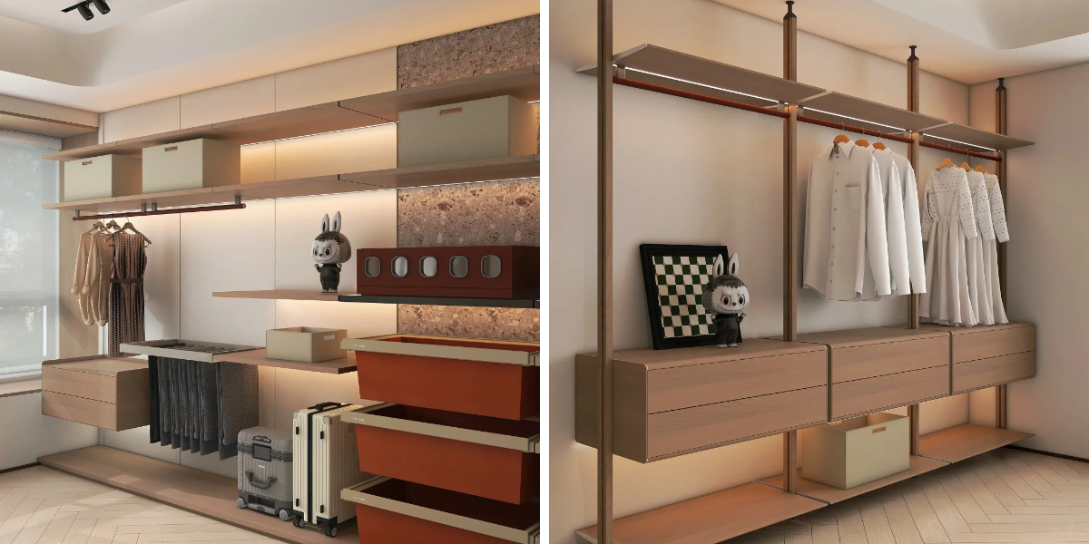 Open Wardrobe Design Open Wardrobe Design
