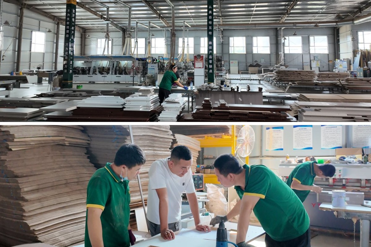 Petites armoires de cuisine rouges