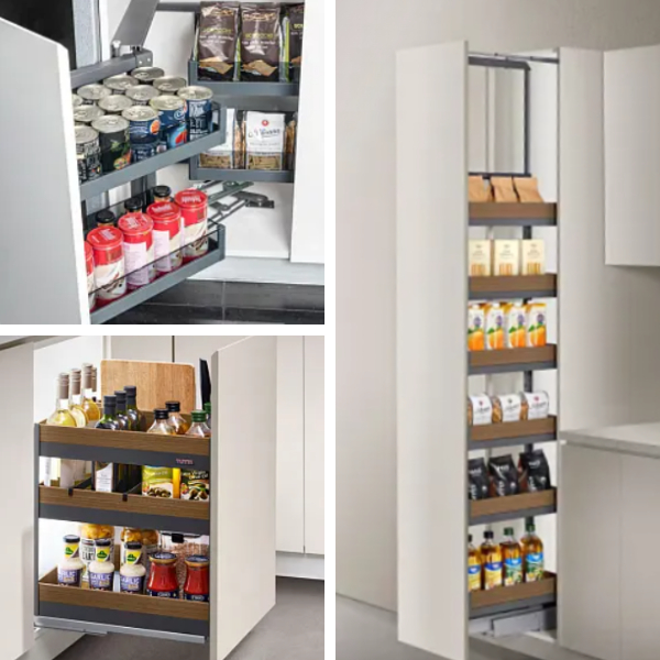 Intelligentes modulares Staurauminterieur für individuelle Küchen Intelligentes modulares Staurauminterieur für individuelle Küchen