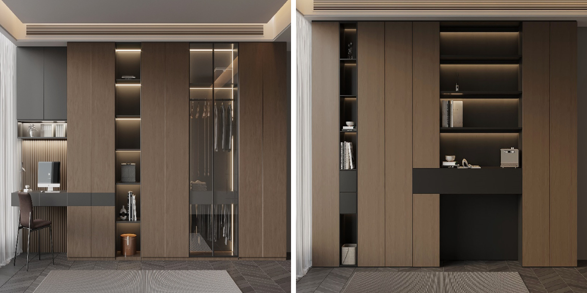 Armadio in legno massello