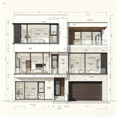 Komplette Einbauschränke für eine moderne amerikanische Villa Komplette Einbauschränke für eine moderne amerikanische Villa