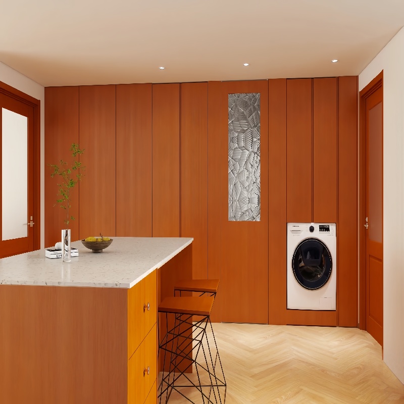 Armoires murales orange chaud Armoires murales orange chaud