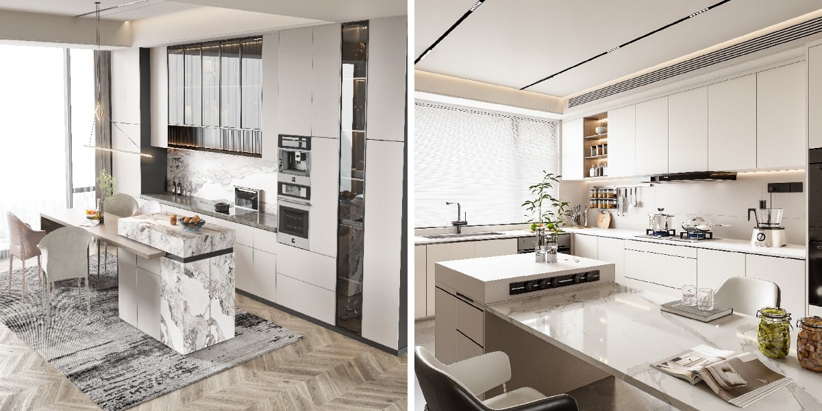 关键词 (值 3) Gabinetes de cocina blancos mate