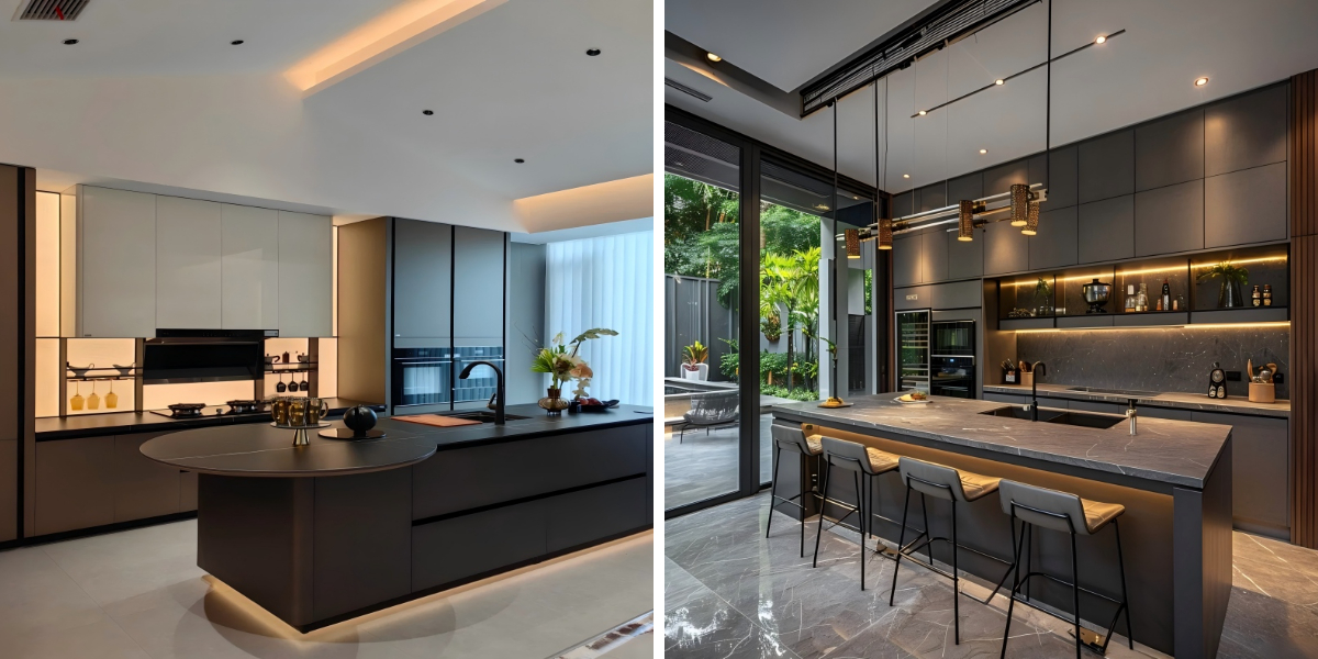 مشروع مطبخ مصمم حسب الطلب تم إنجازه