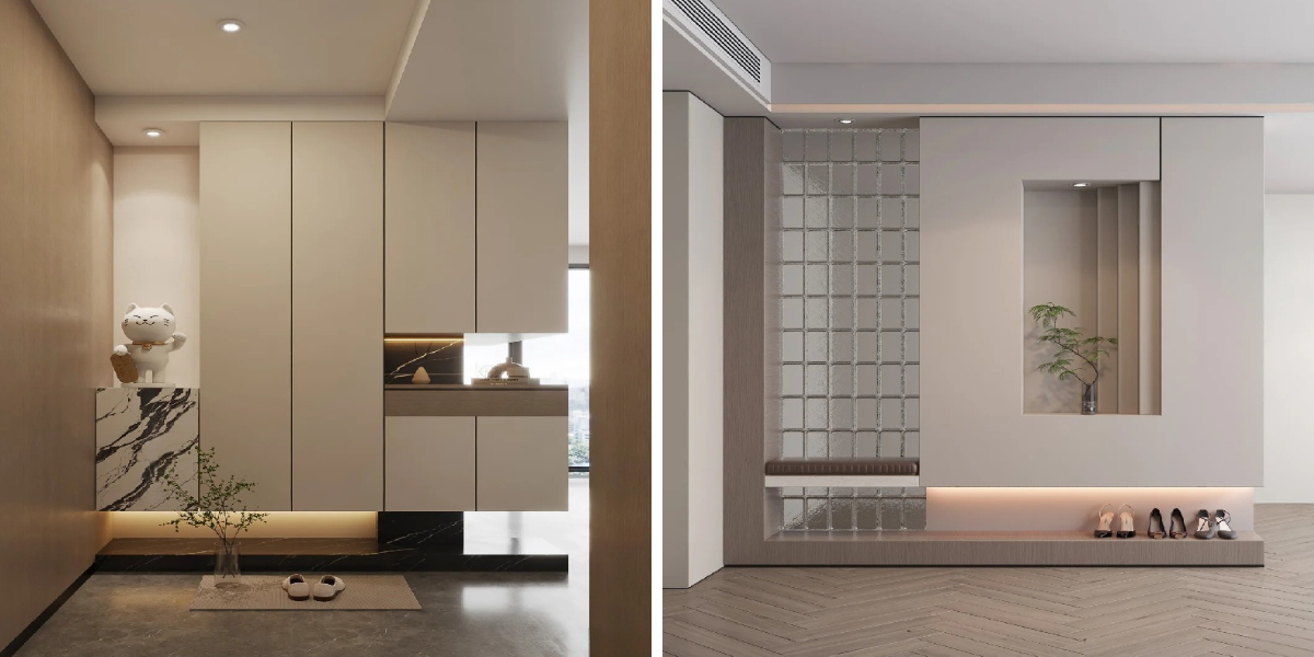 Armoires d'entrée pleine hauteur