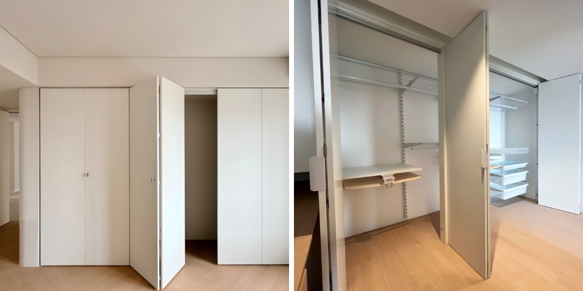 Armario con puertas plegables a medida