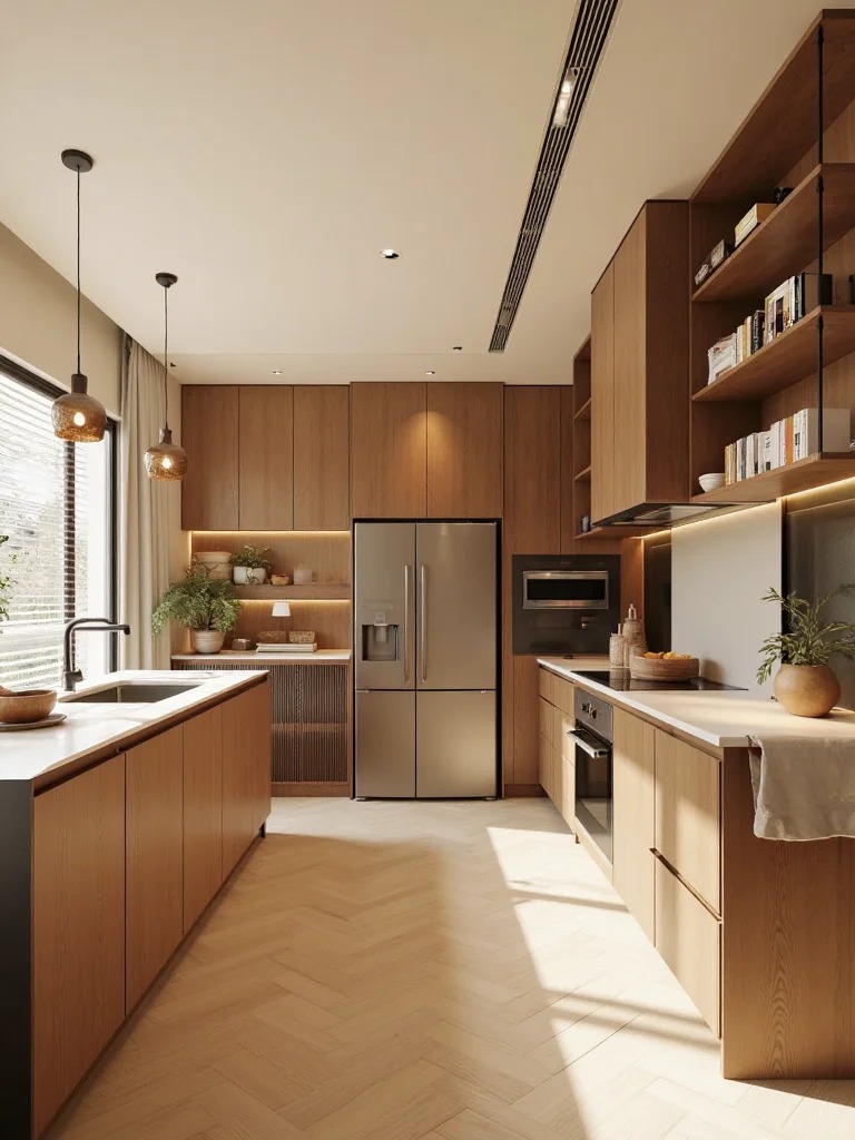 Lemari Dapur Kayu Ek Putih