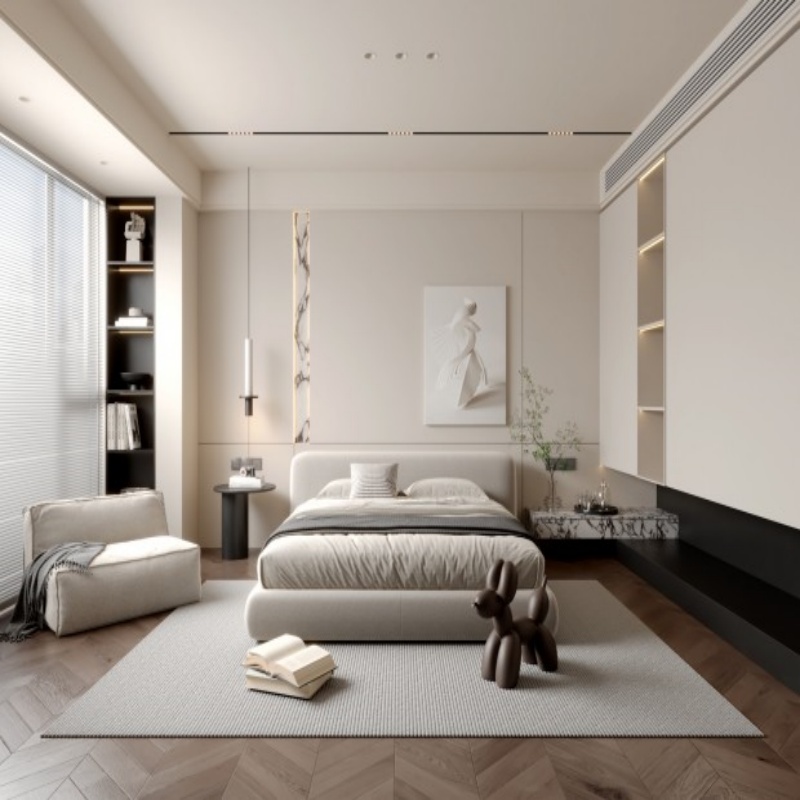 Estantería de armario blanco