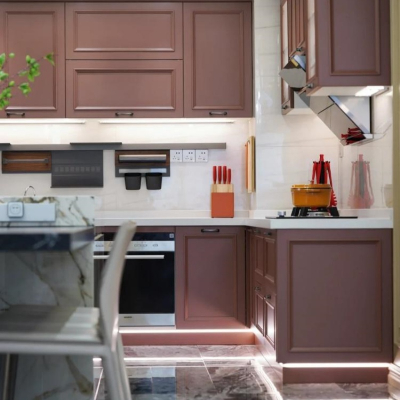 Red Gloss Kitchen Units