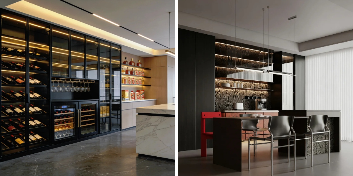 Dinding Kabinet Rak Anggur Dinding Kabinet Rak Anggur