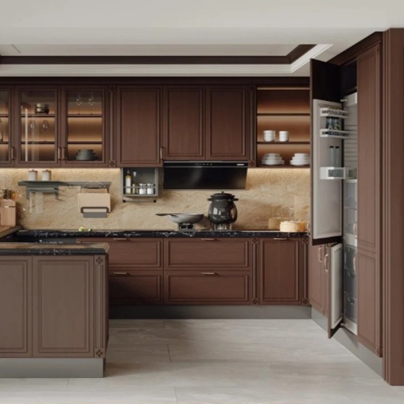 प्राकृतिक लकड़ी की अलमारियाँ