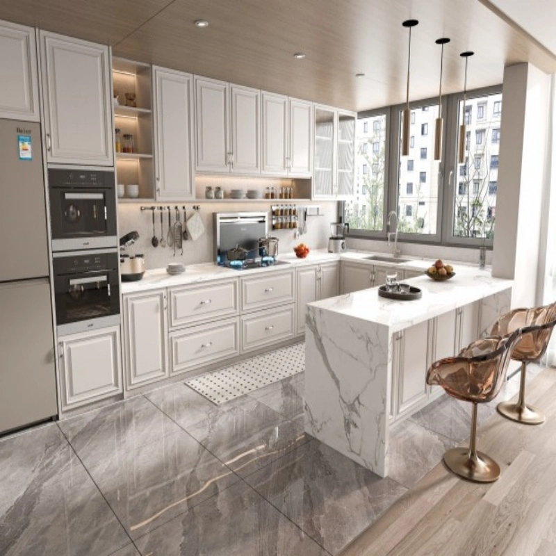 Lemari Dapur Kayu Ek Putih Modern