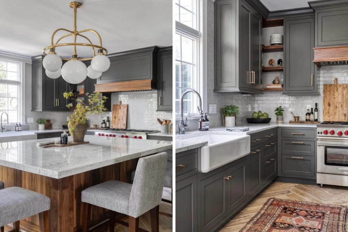 Mobili da cucina grigi