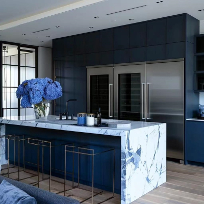 Armadietti da cucina blu