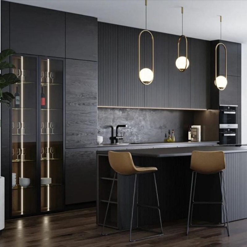 ग्रे शेकर रसोई