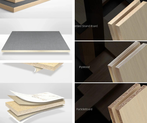 लाल चमकदार रसोई इकाइयाँ