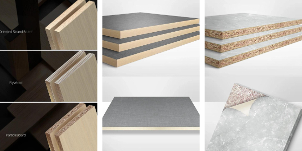 बेज रसोई कैबिनेट