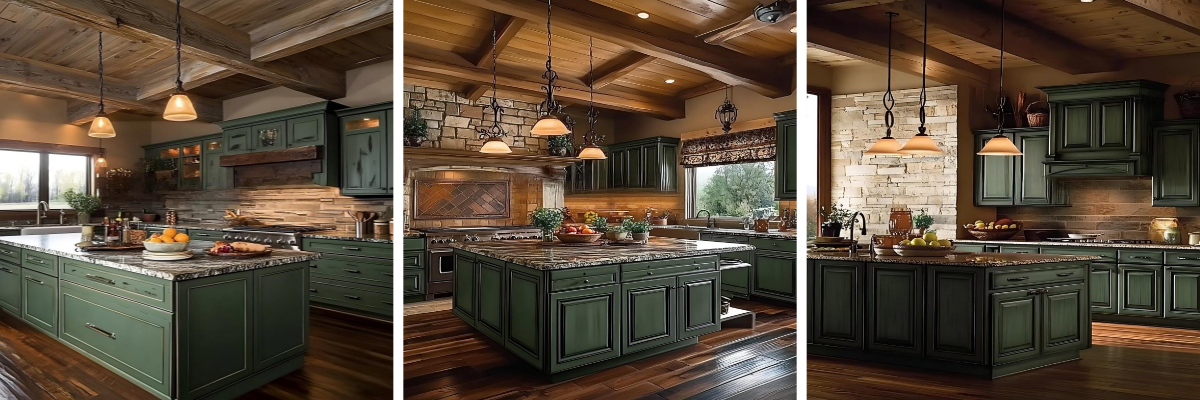 Olive Green Kitchens