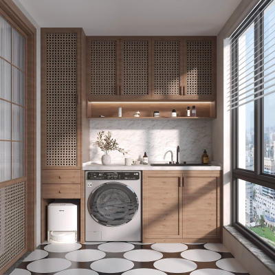 Gabinetes de lavandería para balcón