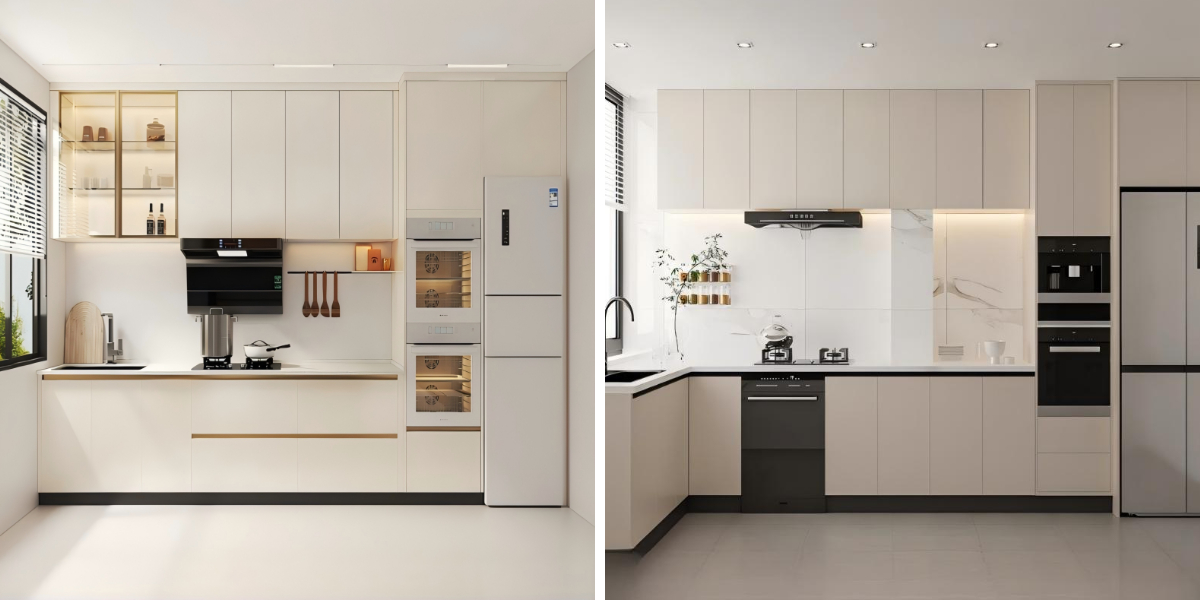 Gabinetes beige personalizados