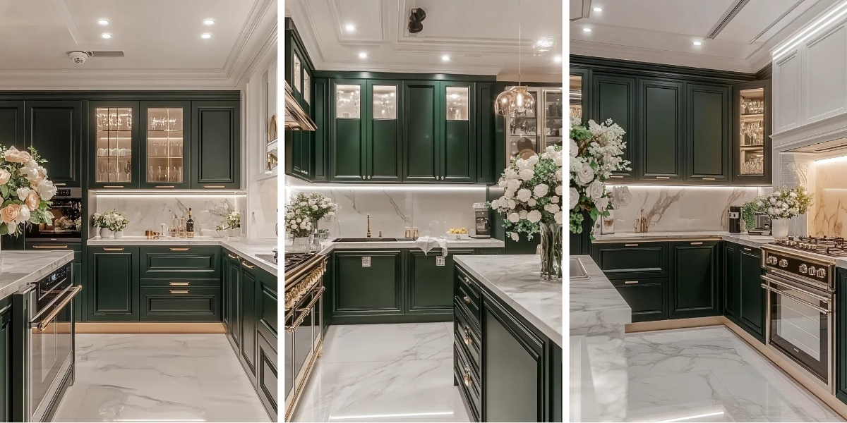 Green Kitchen Doors