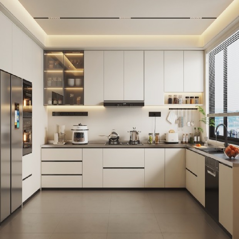 White Kitchen Cabinets With Glass Doors