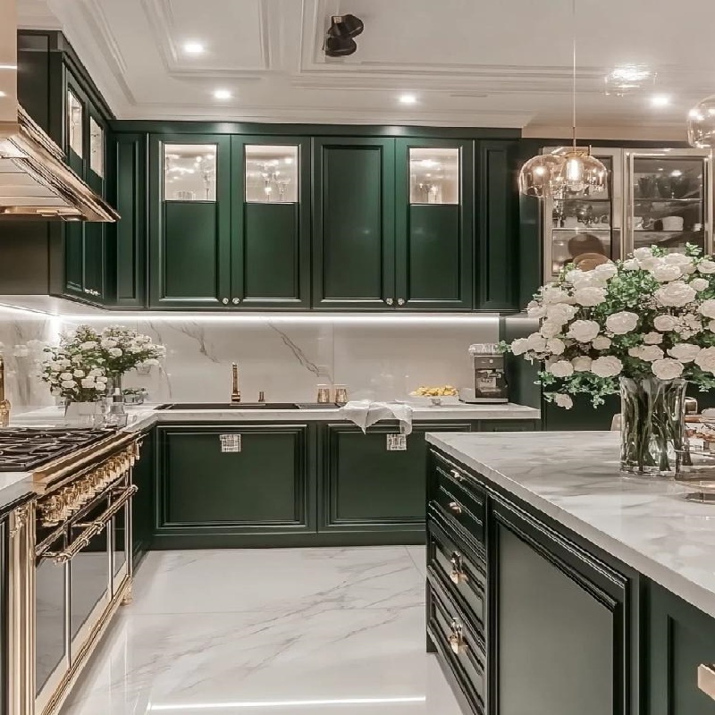 Green Kitchen Doors